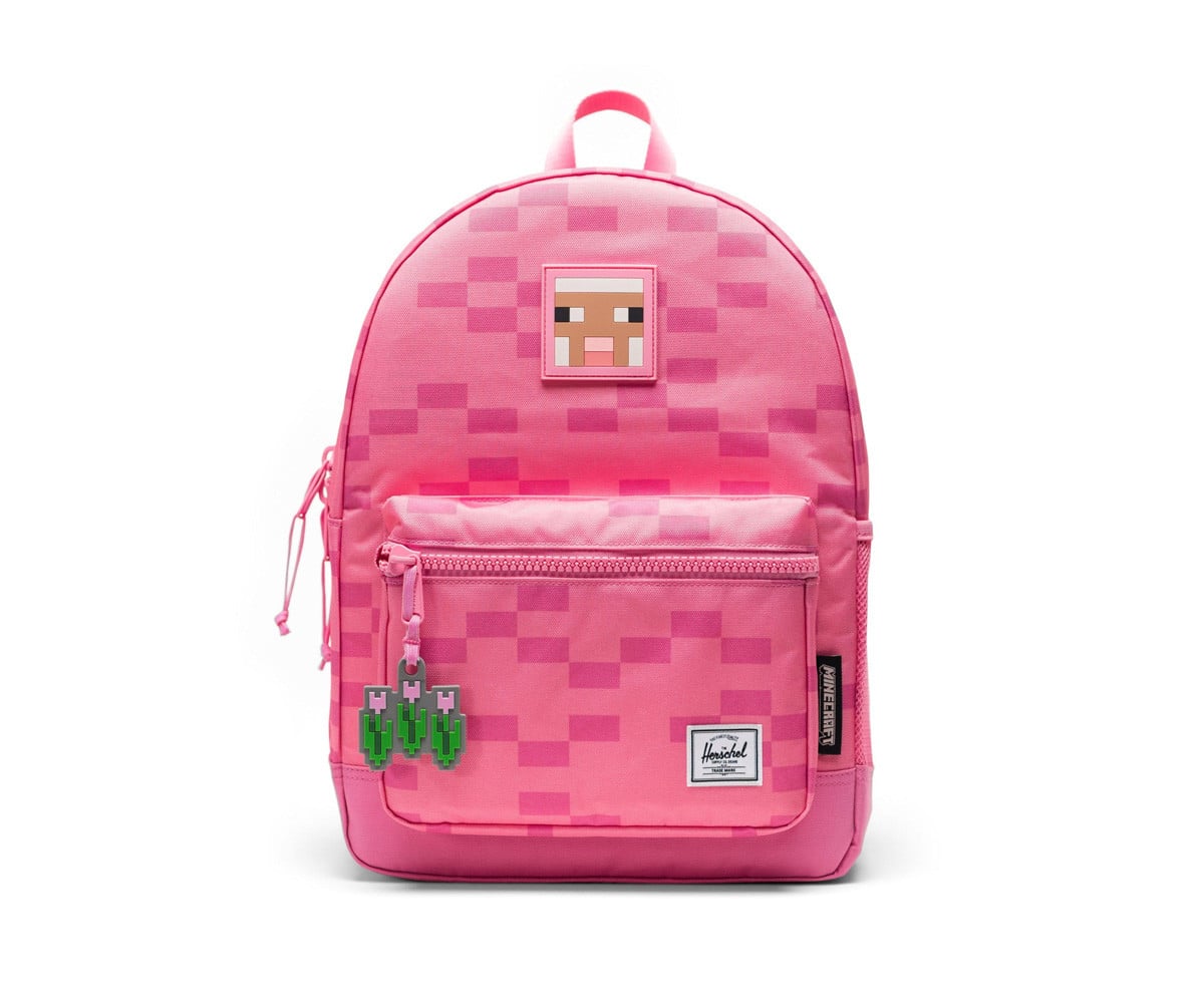 Mochila Minecraft personalizável Herschel New Heritage Kids Pink Sheep