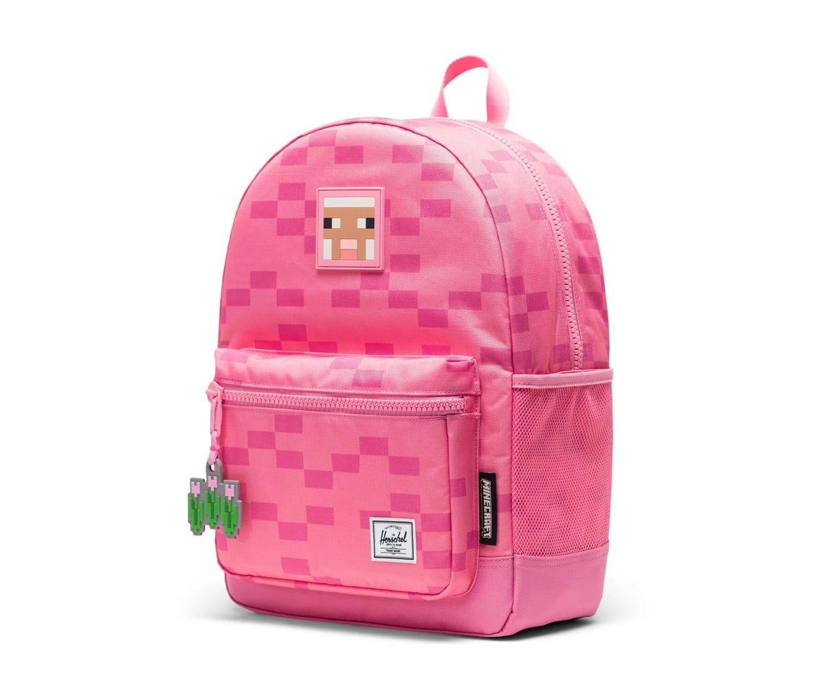 Mochila Minecraft personalizável Herschel New Heritage Kids Pink Sheep