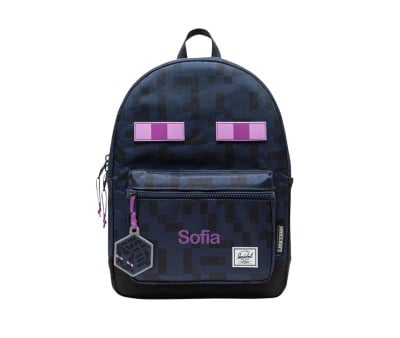 Mochila Minecraft personalizável para crianças Enderman Herschel New Heritage