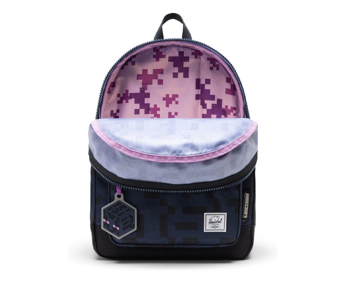 Mochila Minecraft personalizável para crianças Enderman Herschel New Heritage