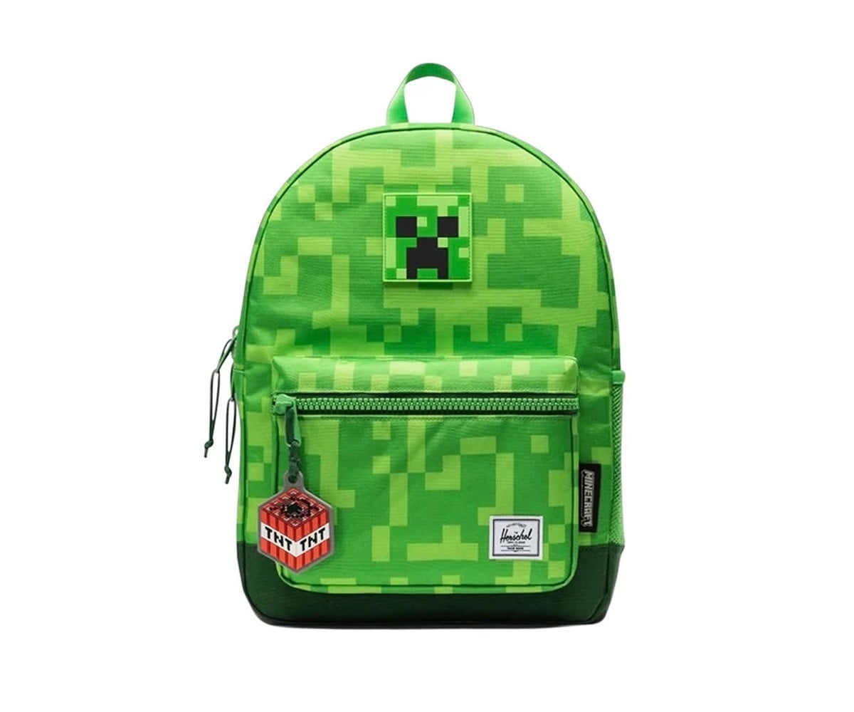 Mochila Creeper Minecraft personalizável para crianças Herschel New Heritage