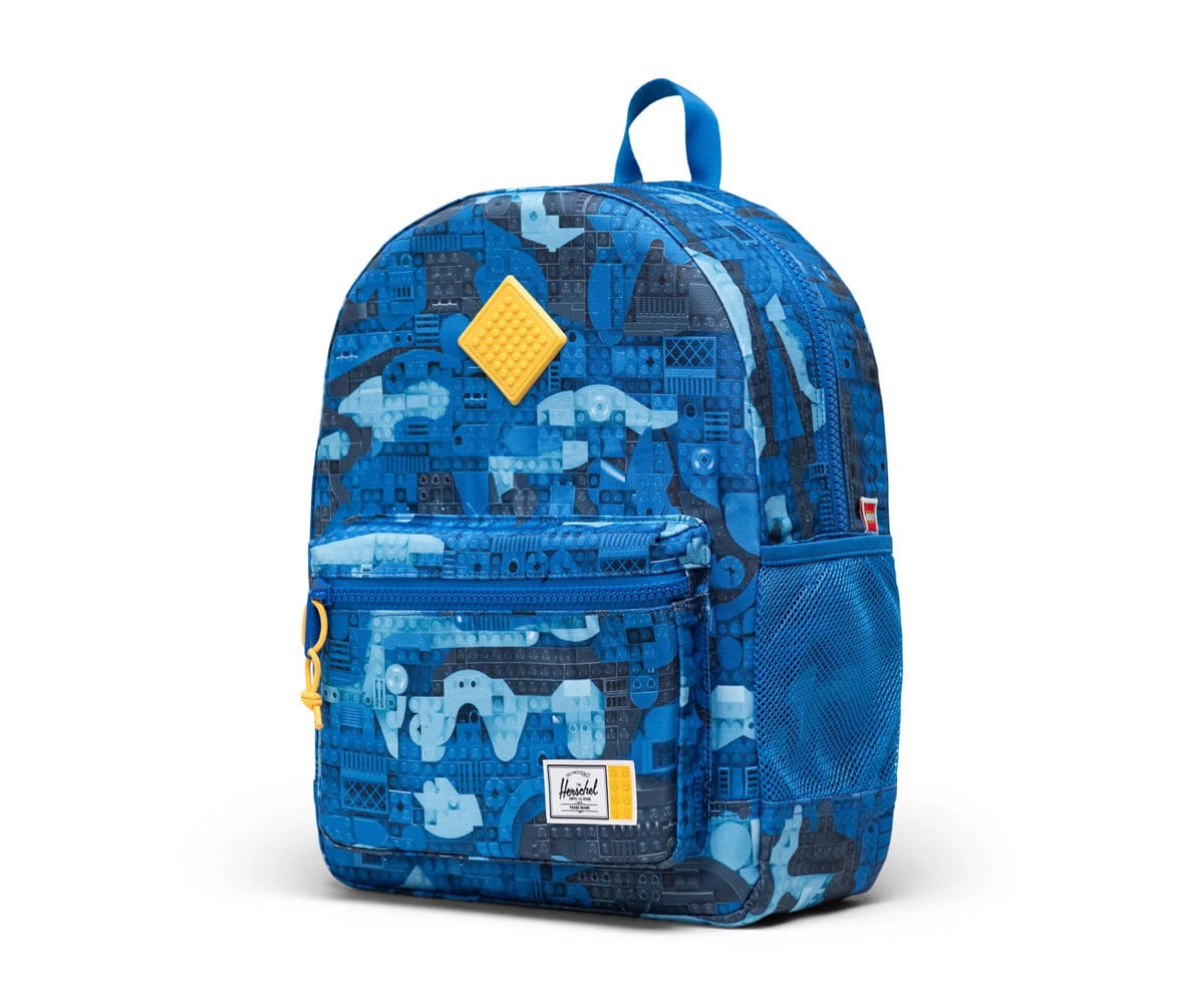 Zaino Herschel LEGO Heritage Kids New Abstract Bricks Blue Personalizzabile