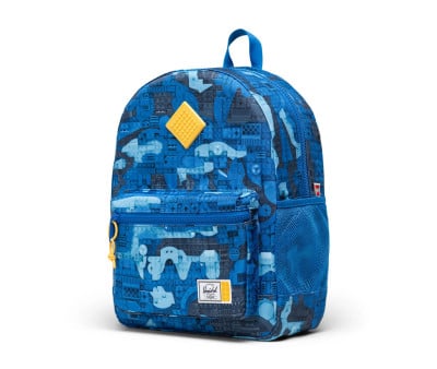 Zaino Herschel LEGO Heritage Kids New Abstract Bricks Blue Personalizzabile