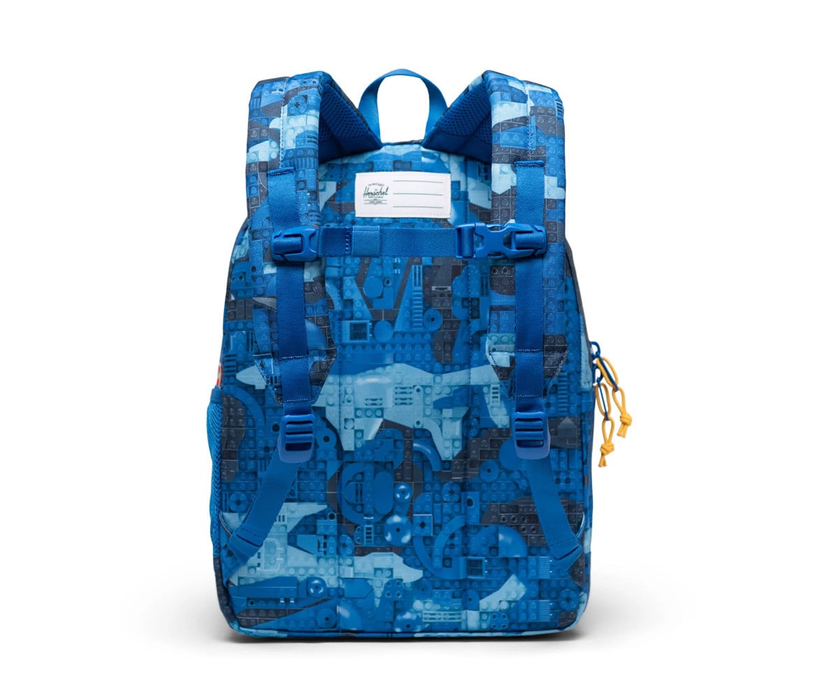 Zaino Herschel LEGO Heritage Kids New Abstract Bricks Blue Personalizzabile