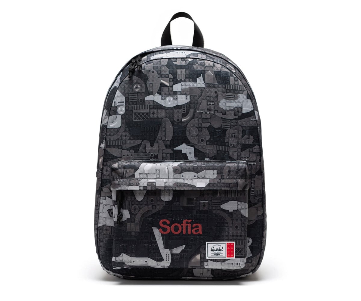 Mochila personalizável LEGO® Herschel Classic XL Abstract Bricks Black