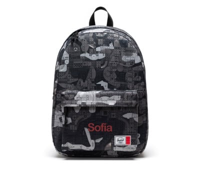 Mochila personalizável LEGO® Herschel Classic XL Abstract Bricks Black