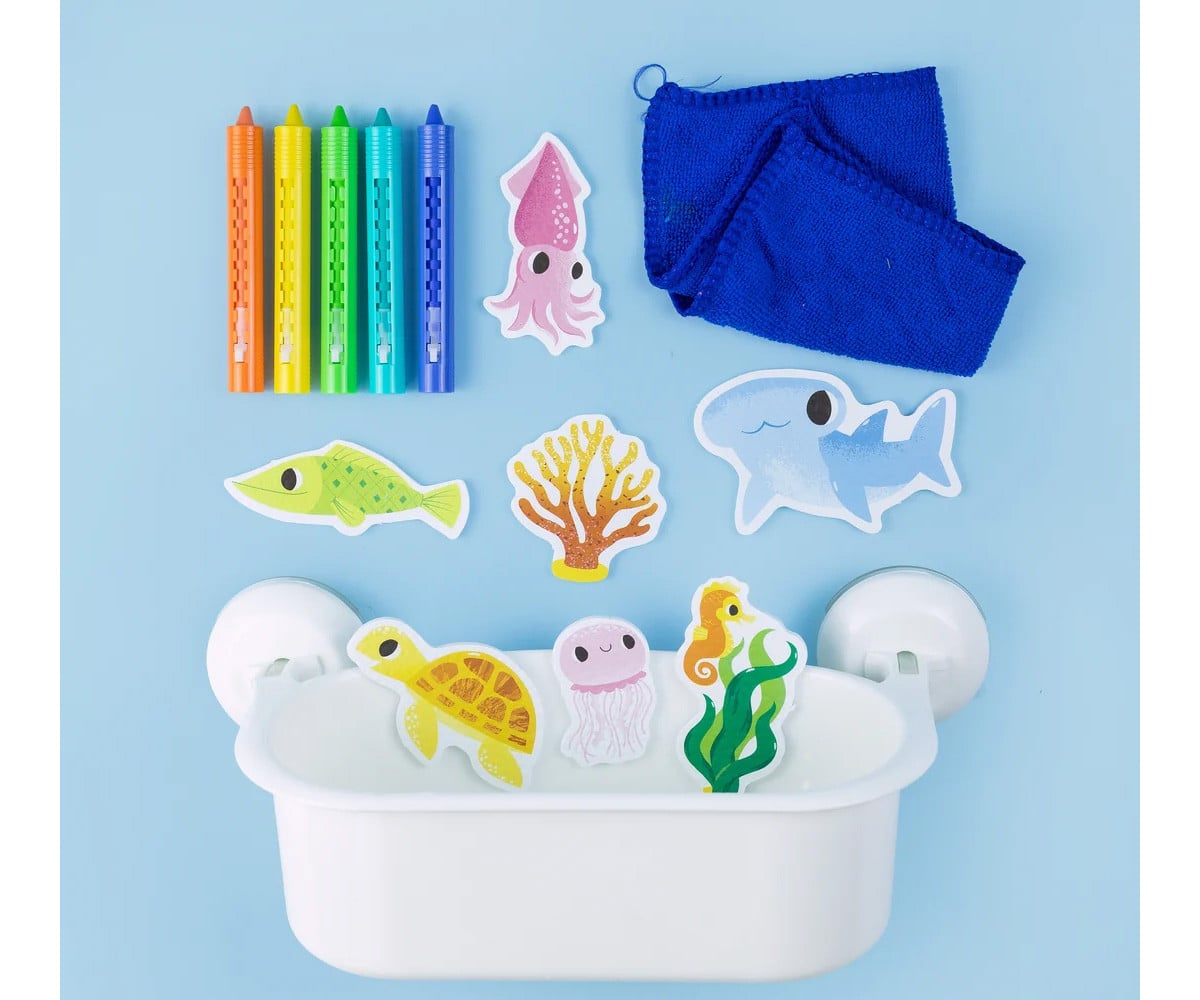 Crayones Bath Art Ocean Stories