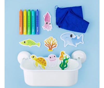 Crayones Bath Art Ocean Stories