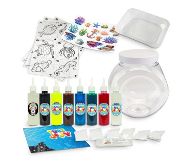 Kit de tubos Jelly Ocean com 8 cores e grande aquário