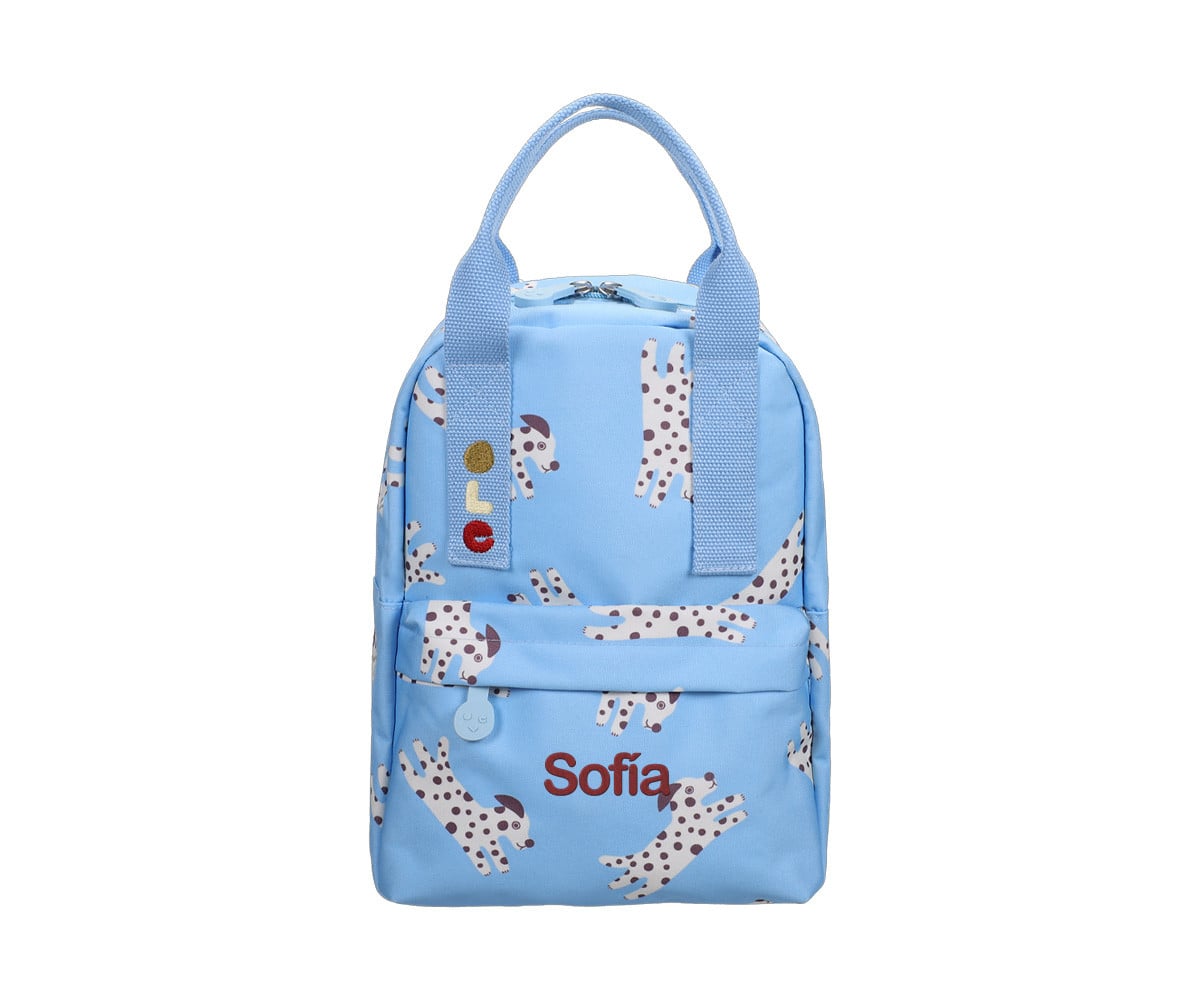 Mochila infantil personalizável Charlotte Janvier Dogs