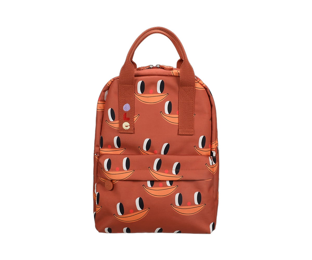 Mochila Escolar Ole Média Personalizável Charlotte Janvier Banana