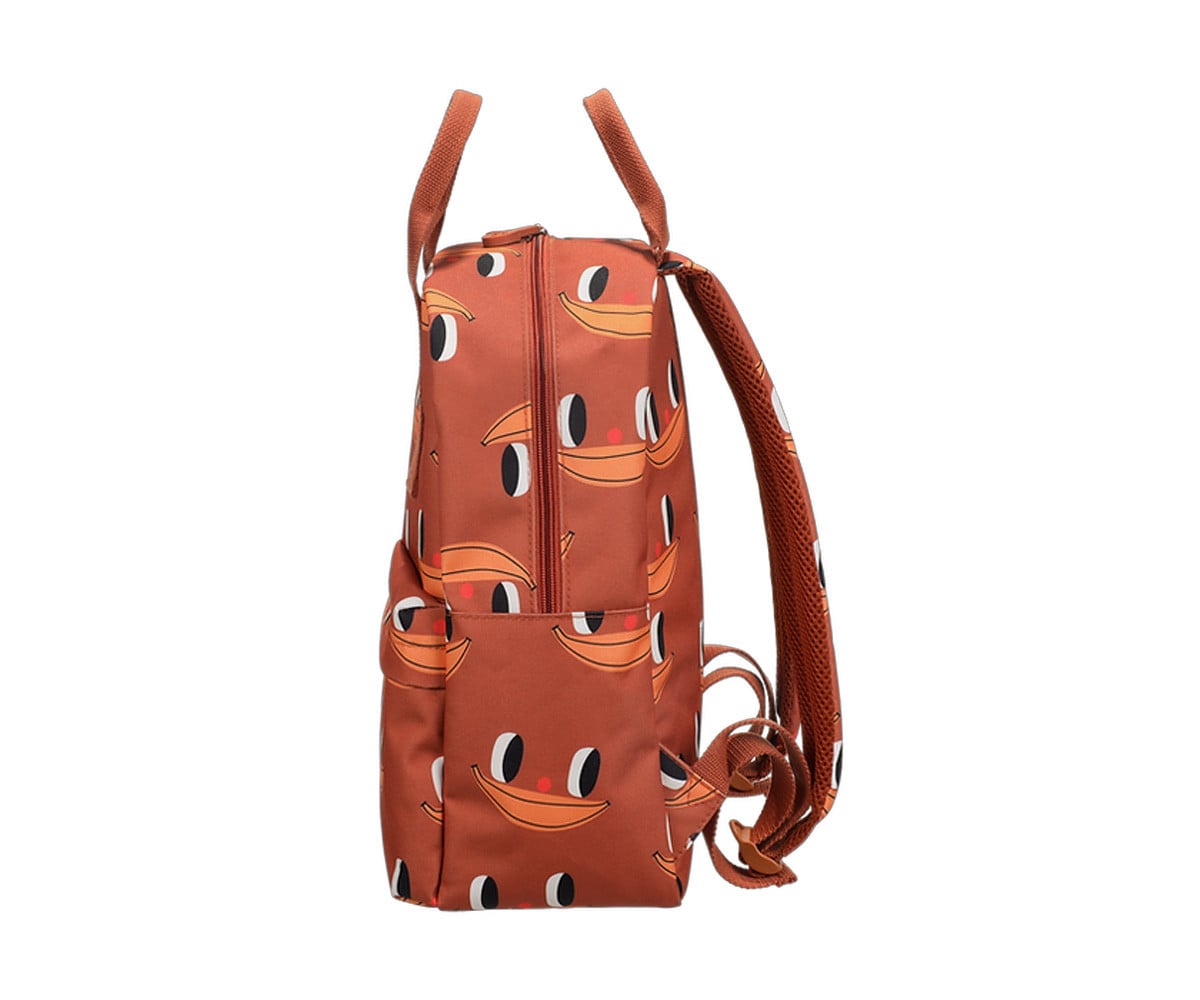 Mochila Escolar Ole Média Personalizável Charlotte Janvier Banana