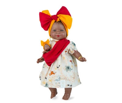 Bambola Kenia Jungle con Bebè 45 cm 