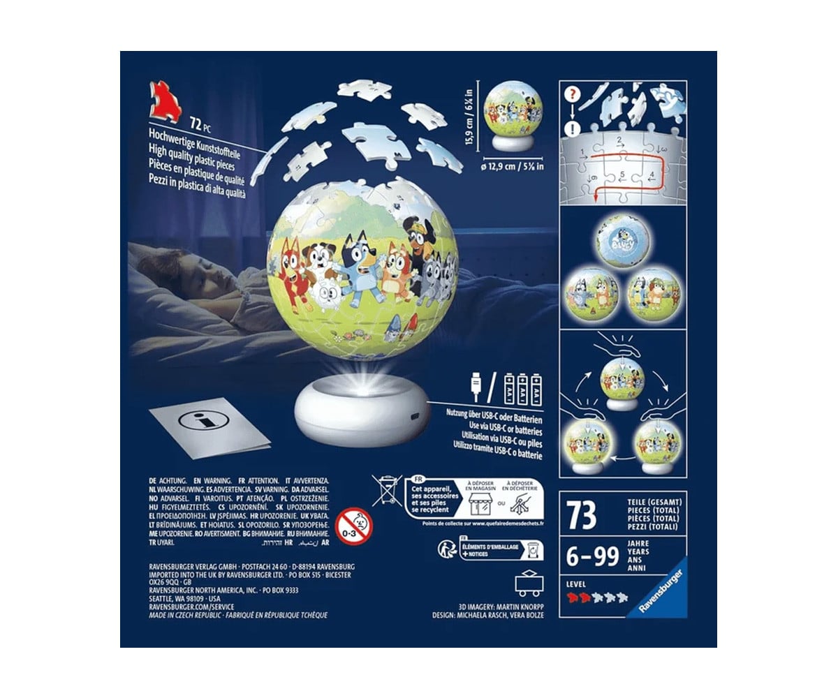Puzzle Ball 3D Nightlight Bluey