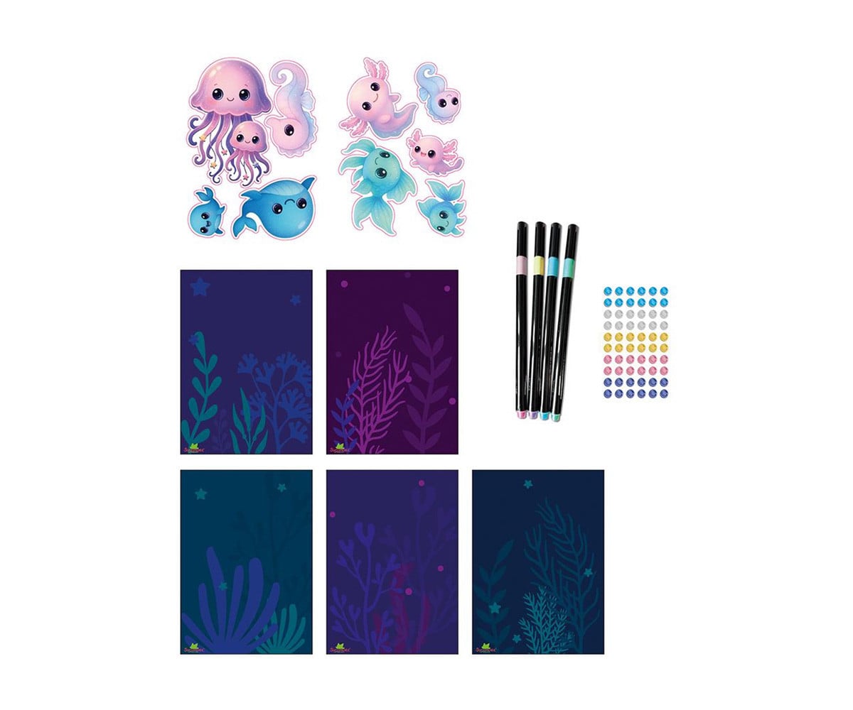 Kit Creativo Artissimo Magic Ocean con Pennarelli Metallizzati