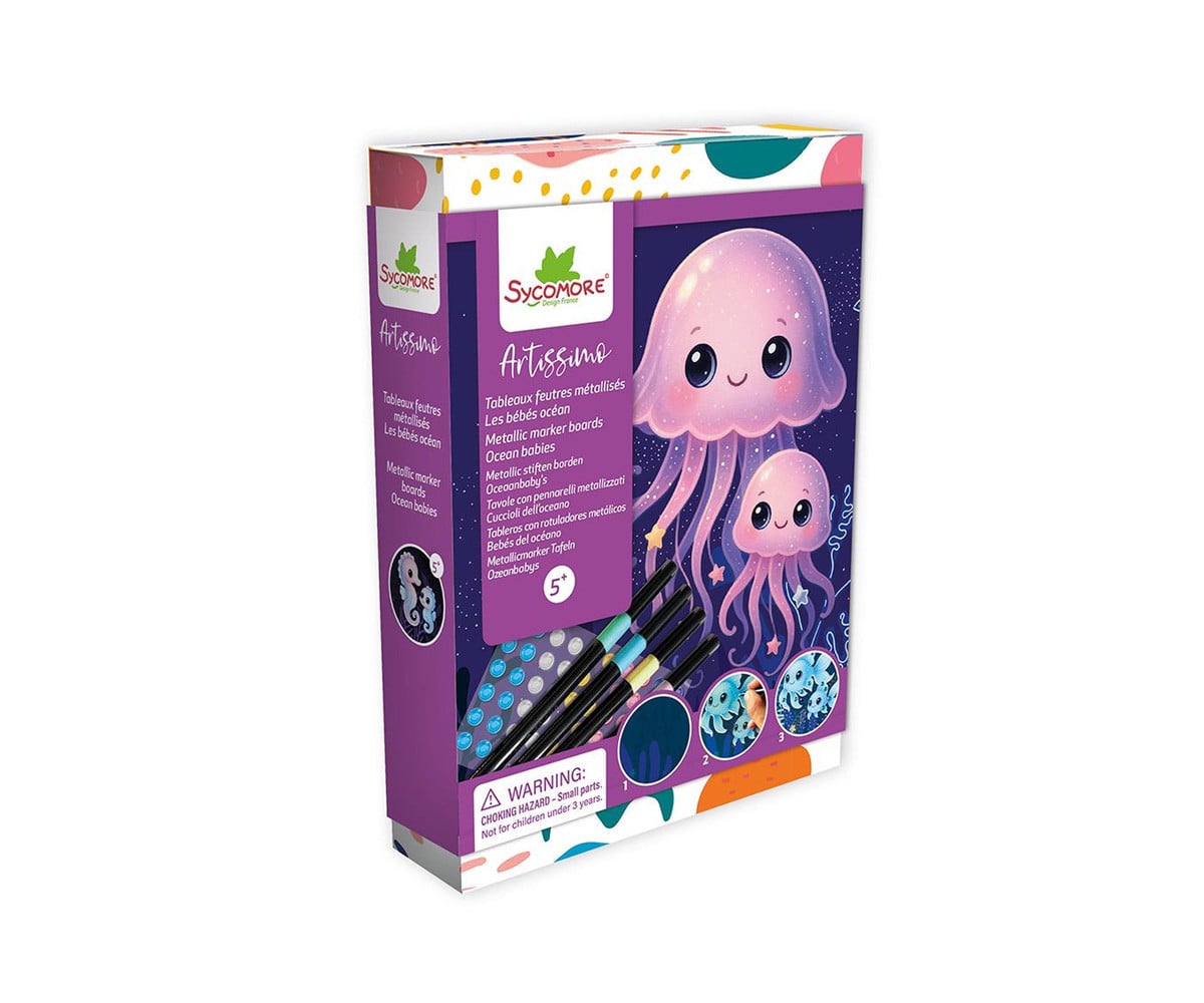Kit Creativo Artissimo Magic Ocean con Pennarelli Metallizzati