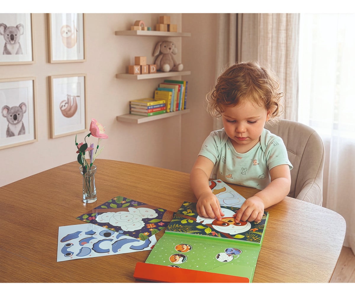 Kit Creativo Pocket Adesivi con Numeri Mysterious Animal