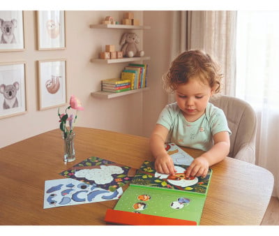 Kit Creativo Pocket Adesivi con Numeri Mysterious Animal