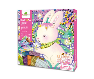 Kit Creativo Stick & Fun Mosaico Adorabili Animali 