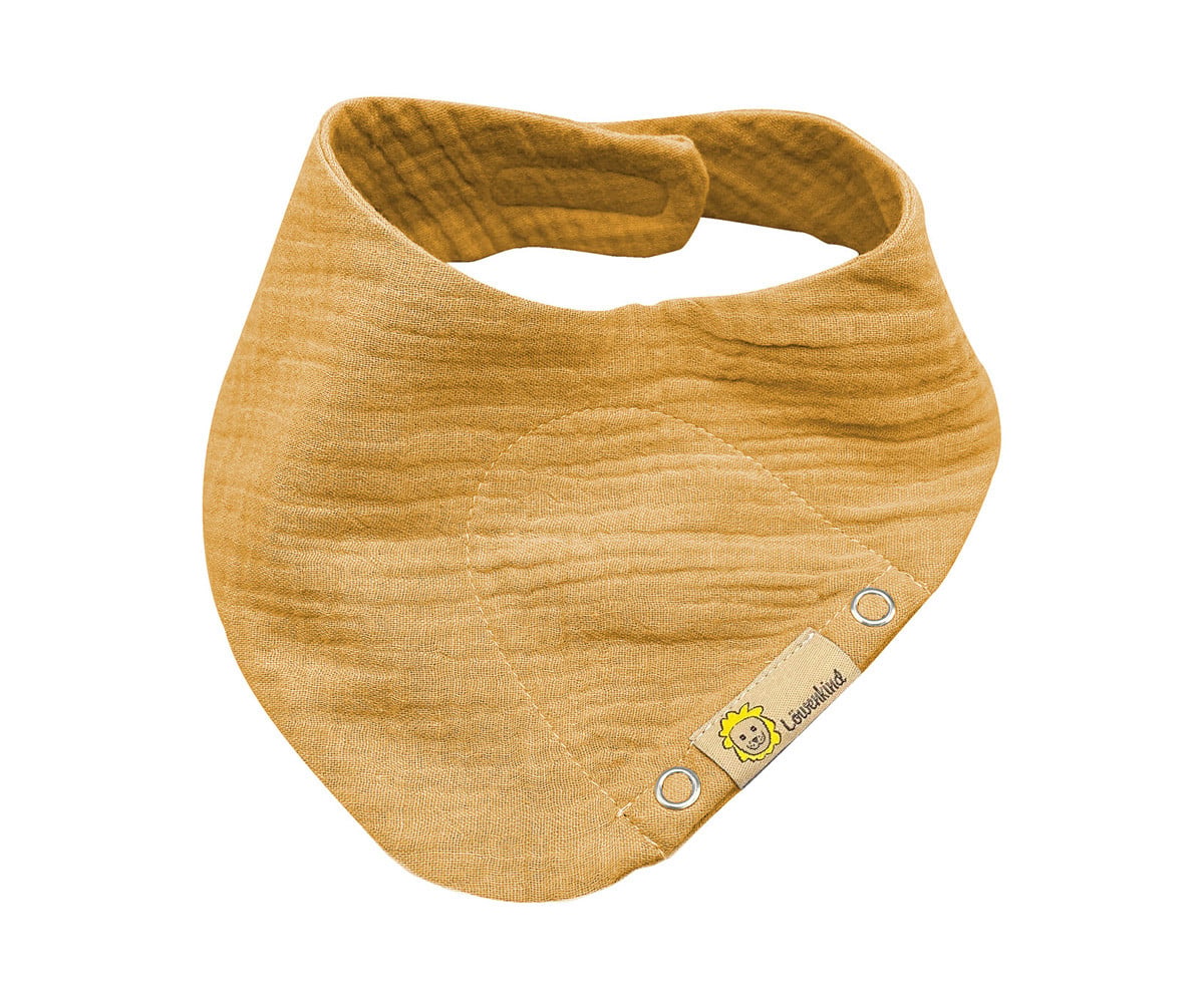 Mini Bandana in Mussola Senape