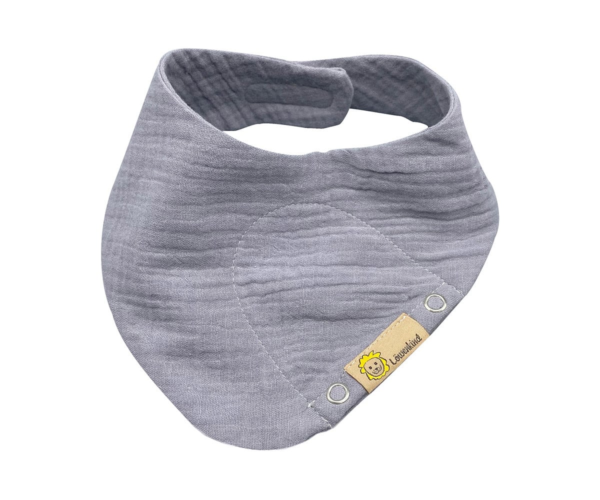 Mini Bandana in Mussola Grigio