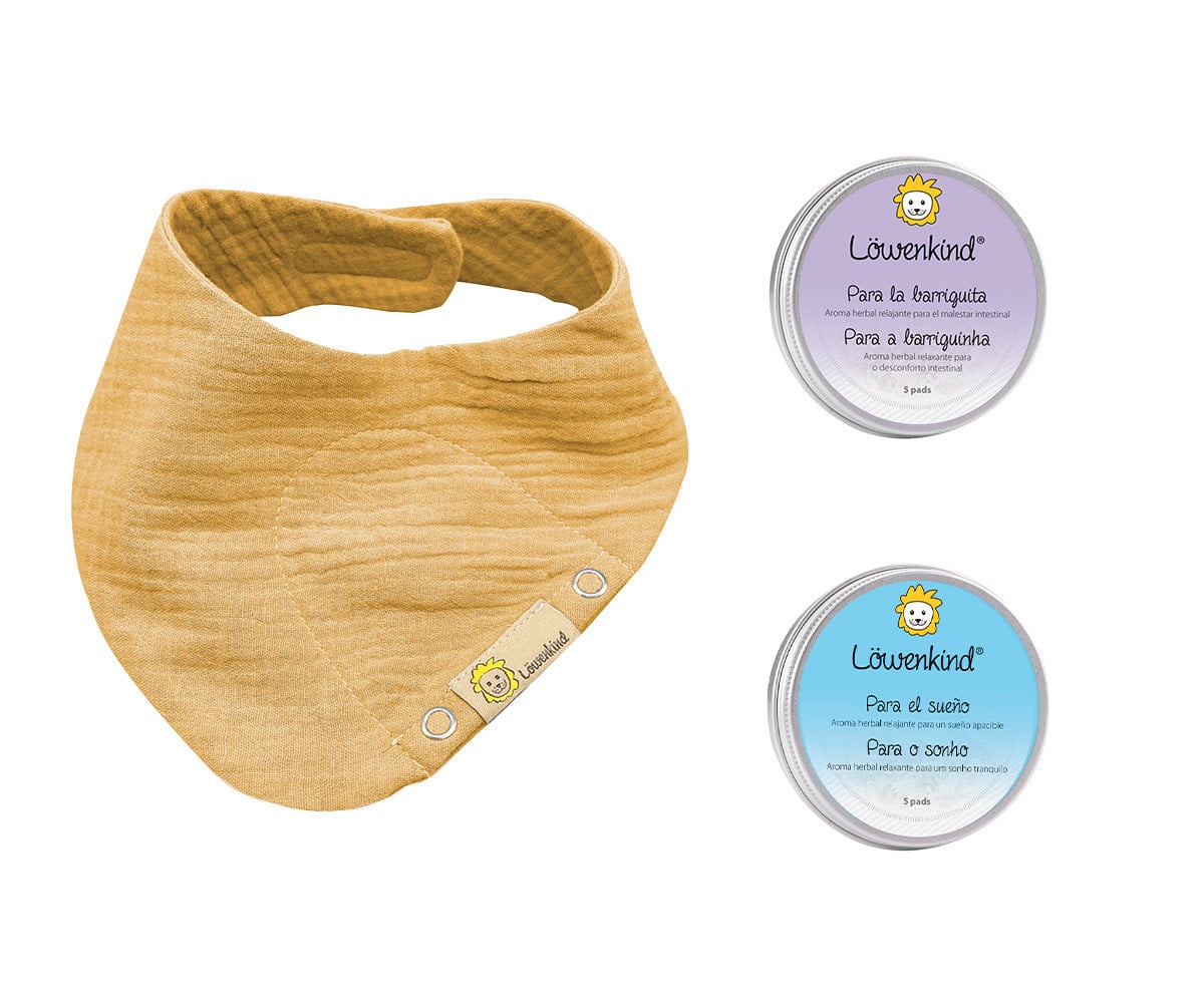 Set Inizio Mini Bandana Senape + 2 Löwenpads®