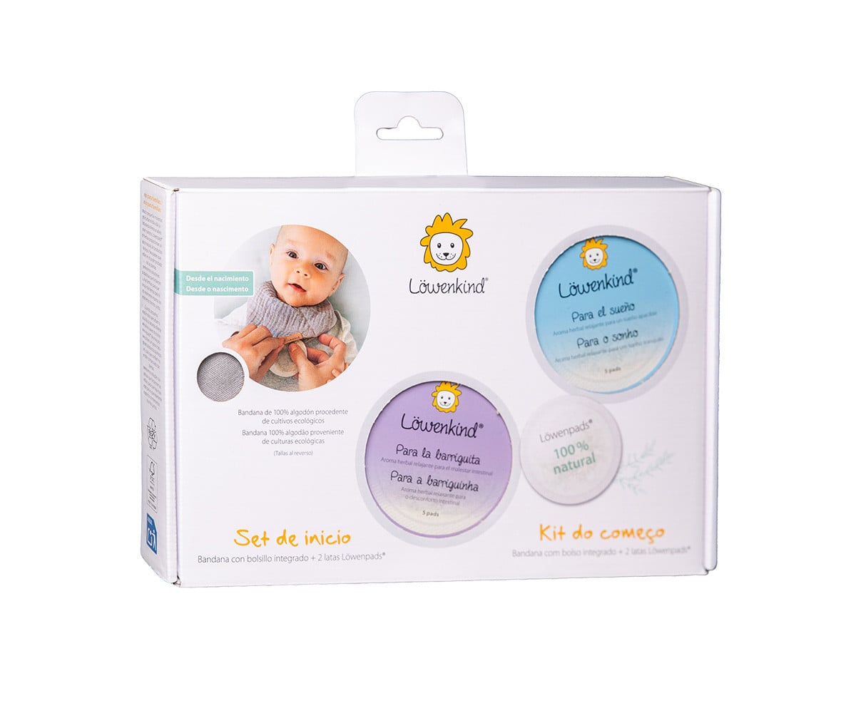 Set Inicio Bandana Mini Rosa Empolvado + 2 LowenPads