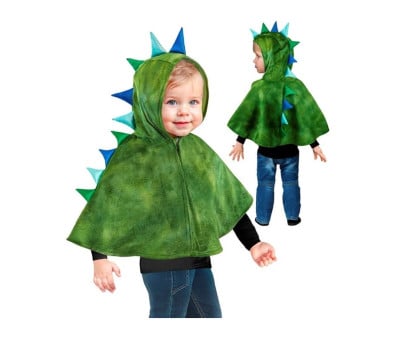 Costume a Mantello con Cappuccio Dino 1-2 anni