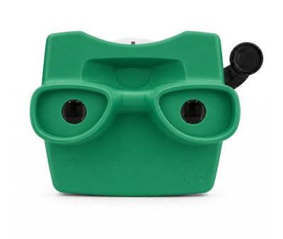 Visor Retro 3D Verde