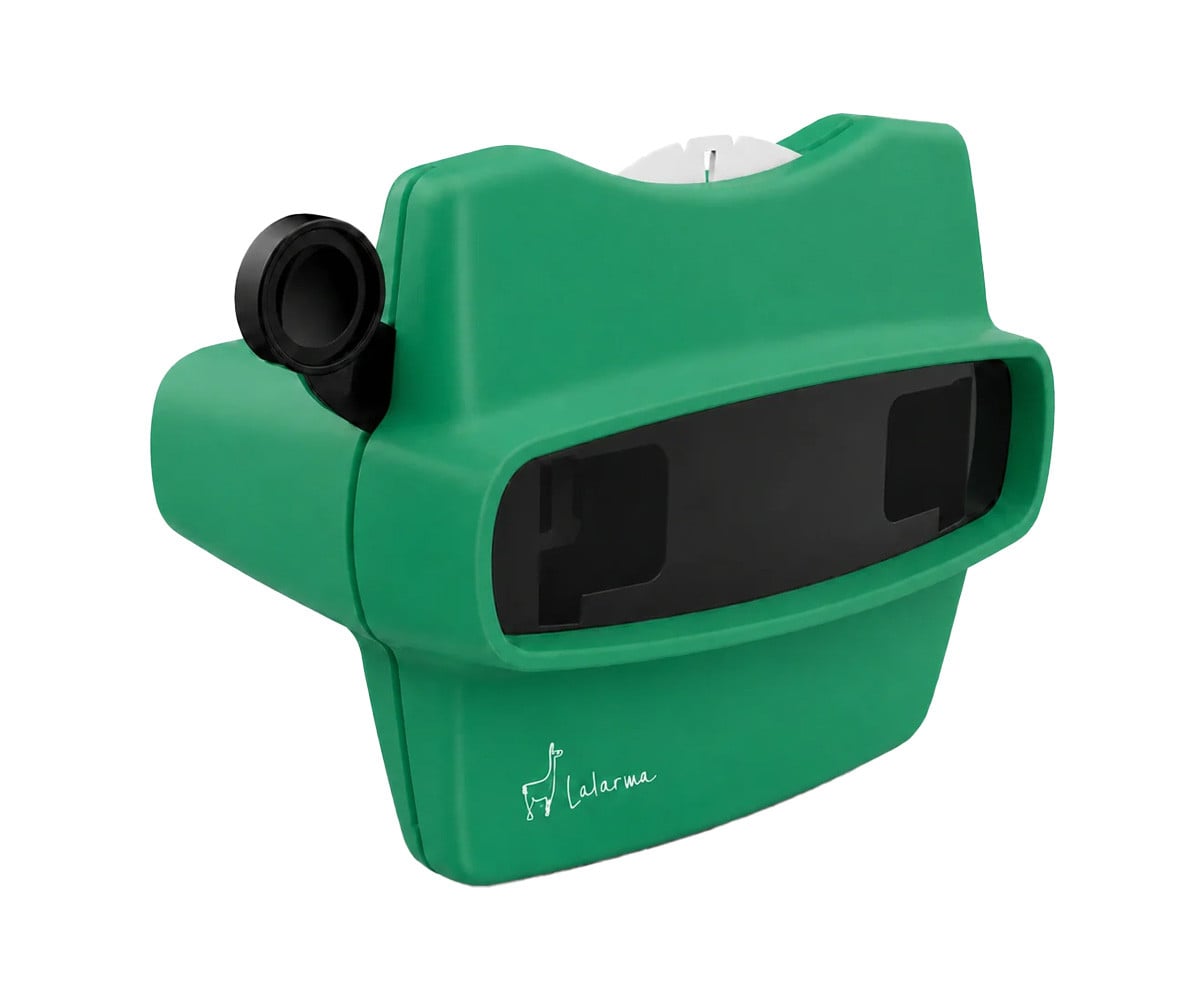 Visor Retro 3D Verde