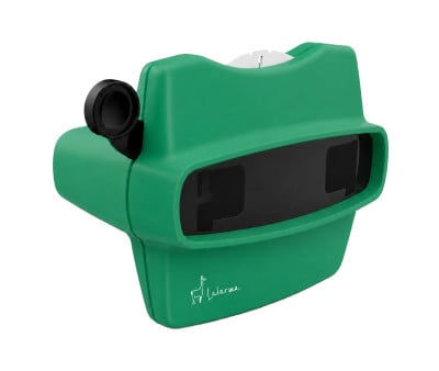 Visor Retro 3D Verde