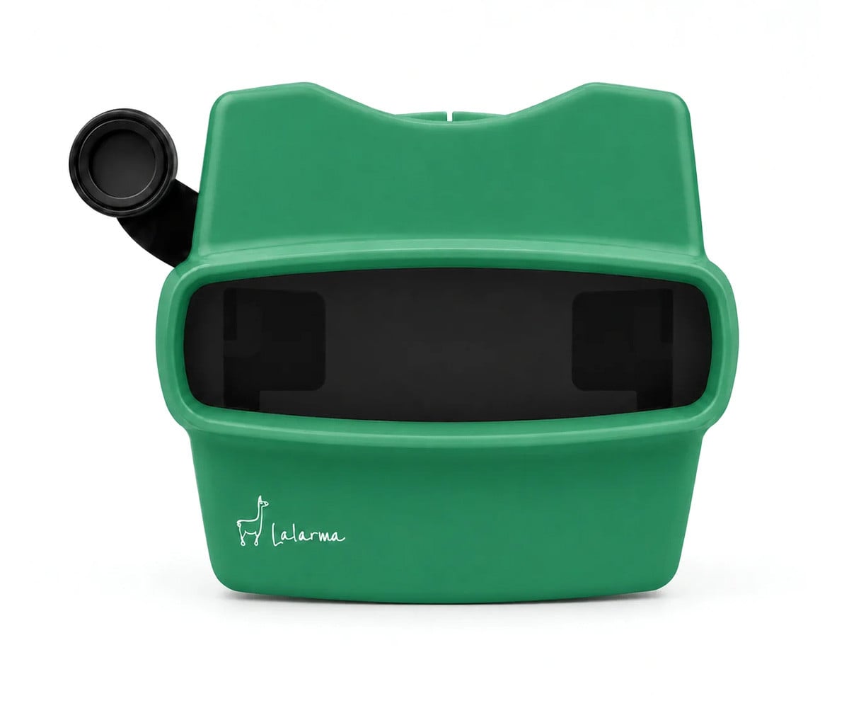 Visor Retro 3D Verde