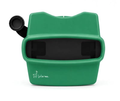 Visor Retro 3D Verde