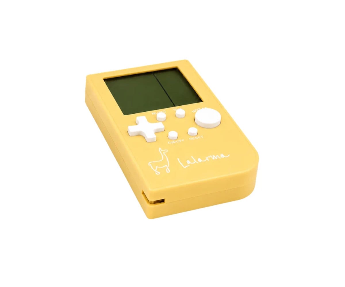 Consola de Bolsillo Juegos Retro Amarillo