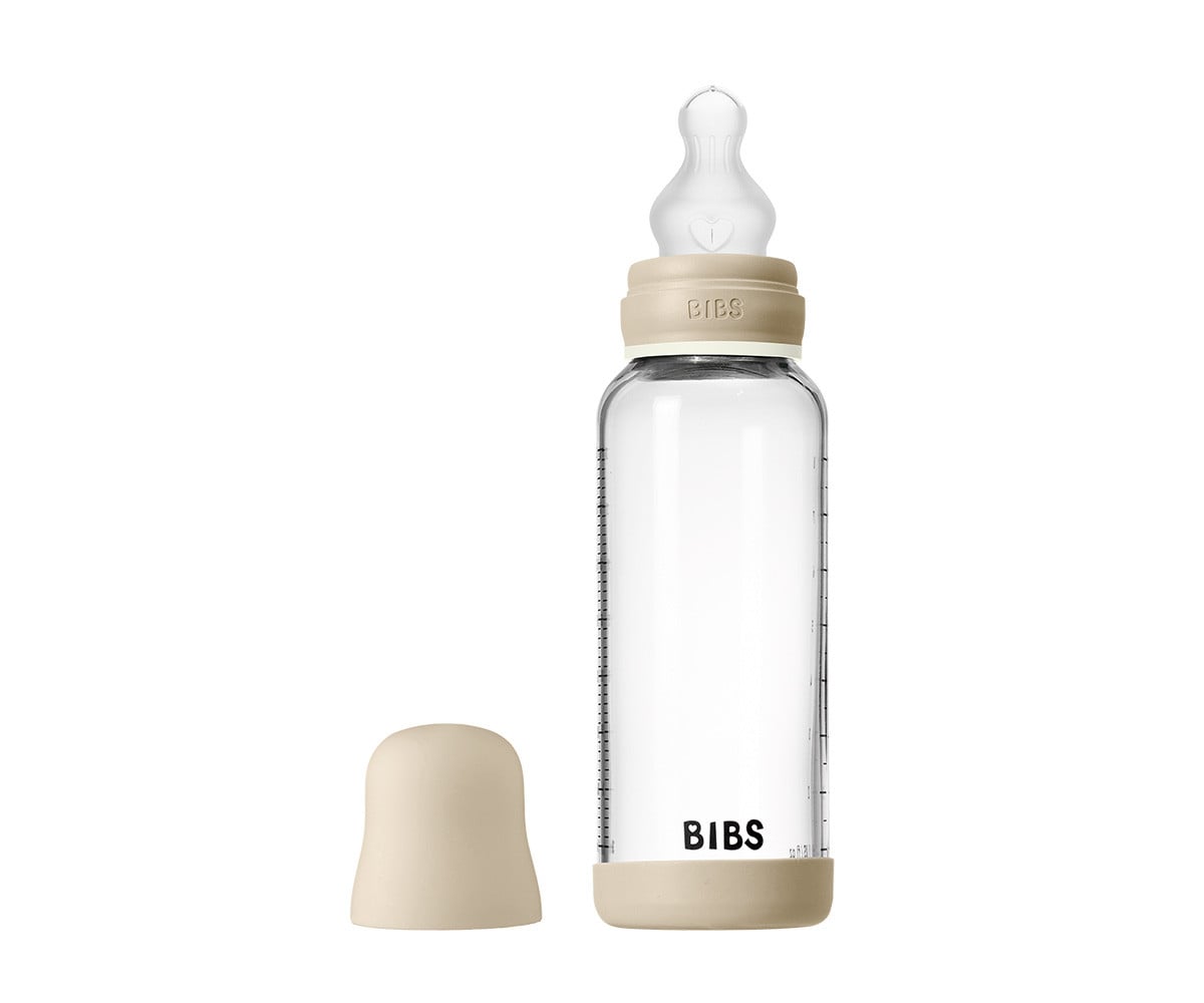 Biberon Vetro BIBS Silicone Vanilla Glow 240ml