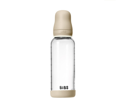 Biberon Vetro BIBS Silicone Vanilla Glow 240ml