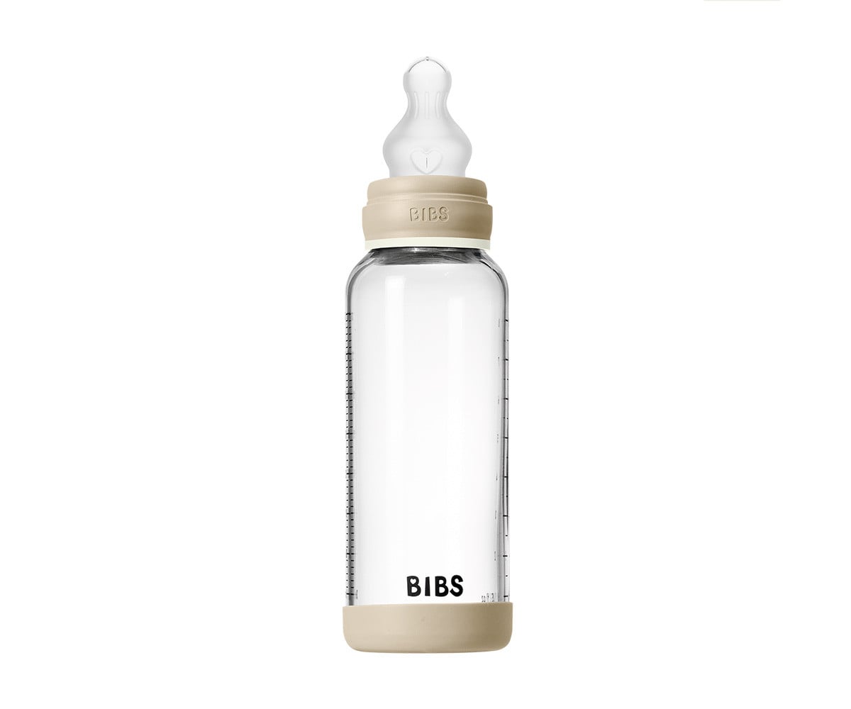 Biberon Vetro BIBS Silicone Vanilla Glow 240ml