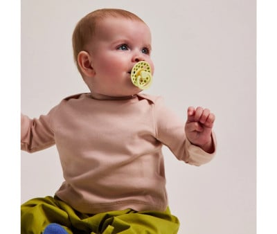 2 Succhietti BIBS Studio Colour Round Polka  Luna/Wasabi