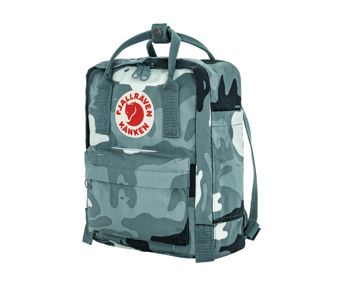 Mochila Kanken Graphics Mini Nimbus Blue Hidden Animals