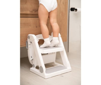 Riduttore WC Grigio con Scaletta