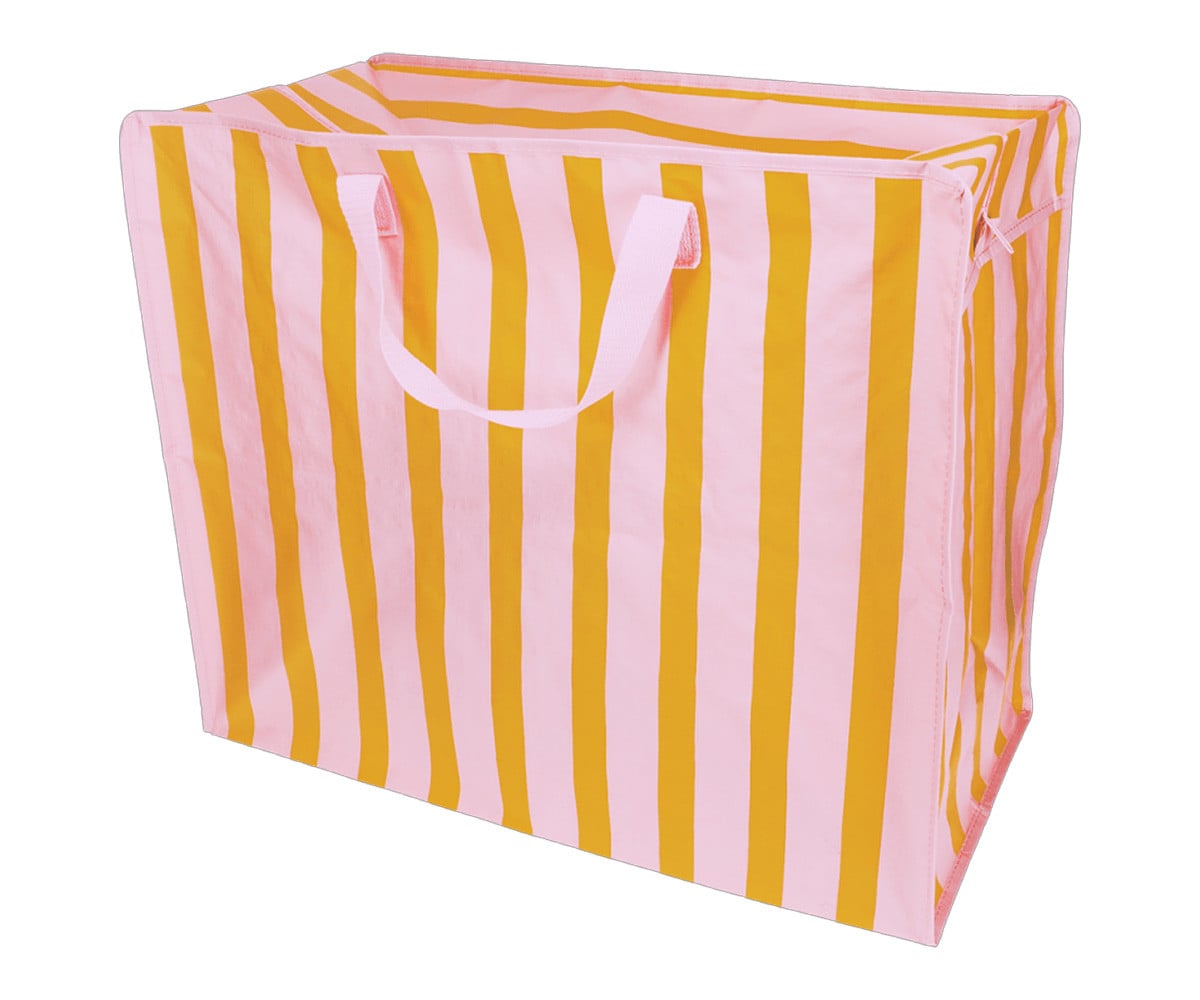 Bolsa de Almacenaje Jumbo Pink Orange Stripes