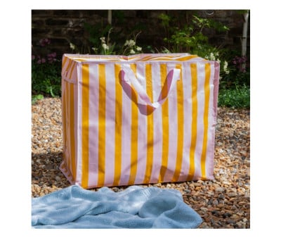 Bolsa de Almacenaje Jumbo Pink Orange Stripes
