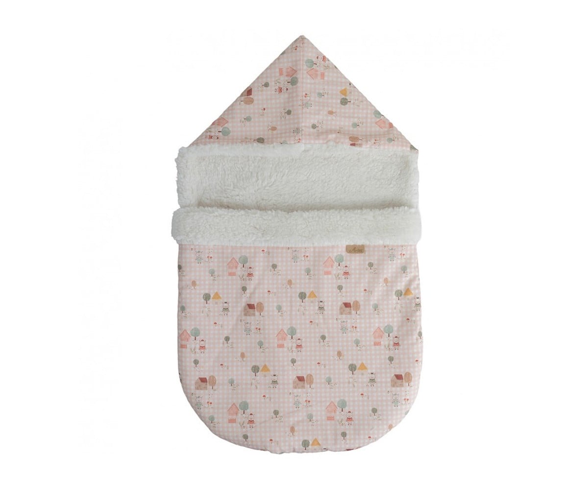 Muñeco Reborn Kira Rosa 45cm con Saco de Dormir