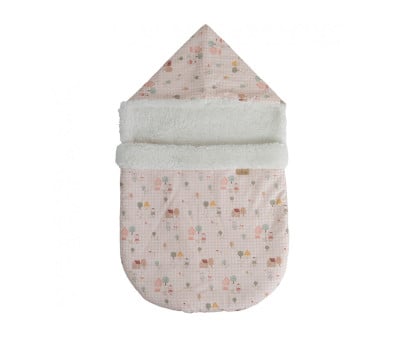 Muñeco Reborn Kira Rosa 45cm con Saco de Dormir