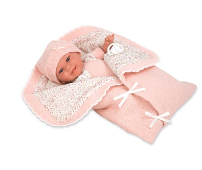 Muñeca Elegance 35 cm Baby to Rosa con Manta
