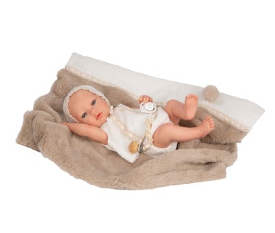 Bambola Vinile Reborn Jade 38 cm con Coperta