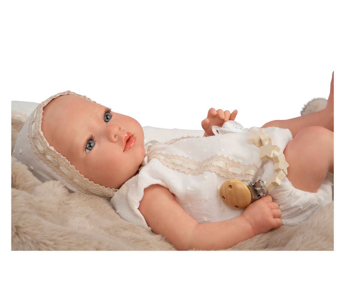 Bambola Vinile Reborn Jade 38 cm con Coperta