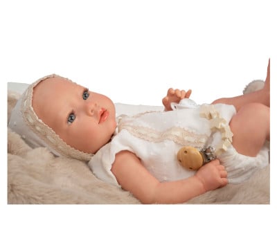 Bambola Vinile Reborn Jade 38 cm con Coperta