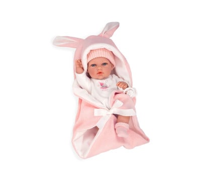 Bambola Vinile Elegance Natal 30cm con Sacco Nanna