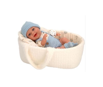 Muñeca Elegance Gadi Azul 33cm con Capazo